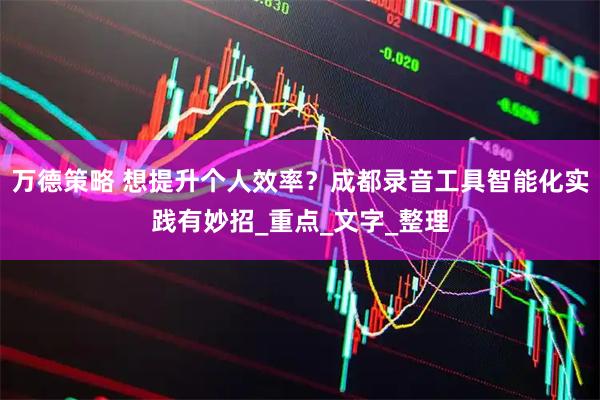 万德策略 想提升个人效率？成都录音工具智能化实践有妙招_重点_文字_整理